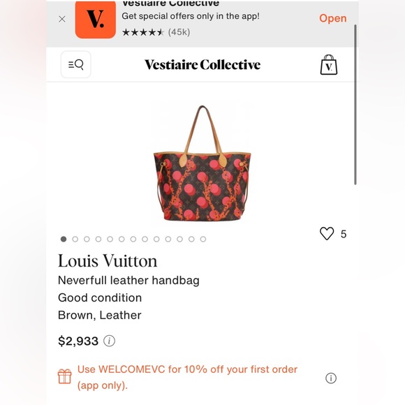 Sold ❌Louis Vuitton like new  Limited Edition Ramages Neverful MM with Pouch🔥 - Picture 16 of 16
